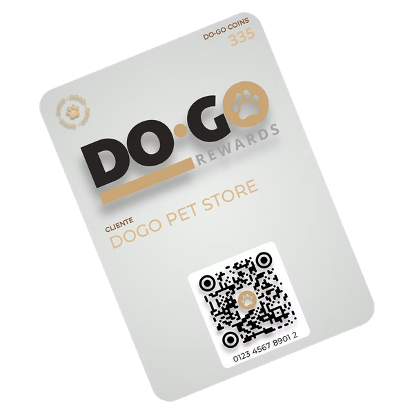 Tarjeta digital DOGO Rewards con código QR